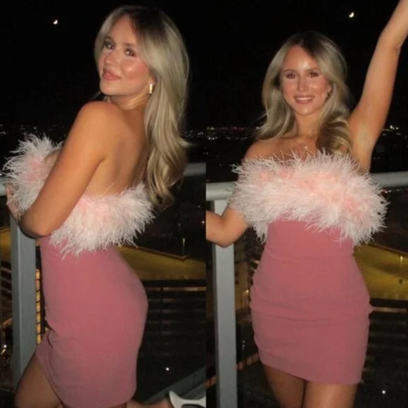 NEW House of CB Alexa Dress Warm Pink Large+ (XL) - Picture 9 of 17